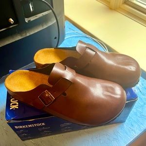 Birkenstock Boston - Ginger Brown, Size 42 NARROW